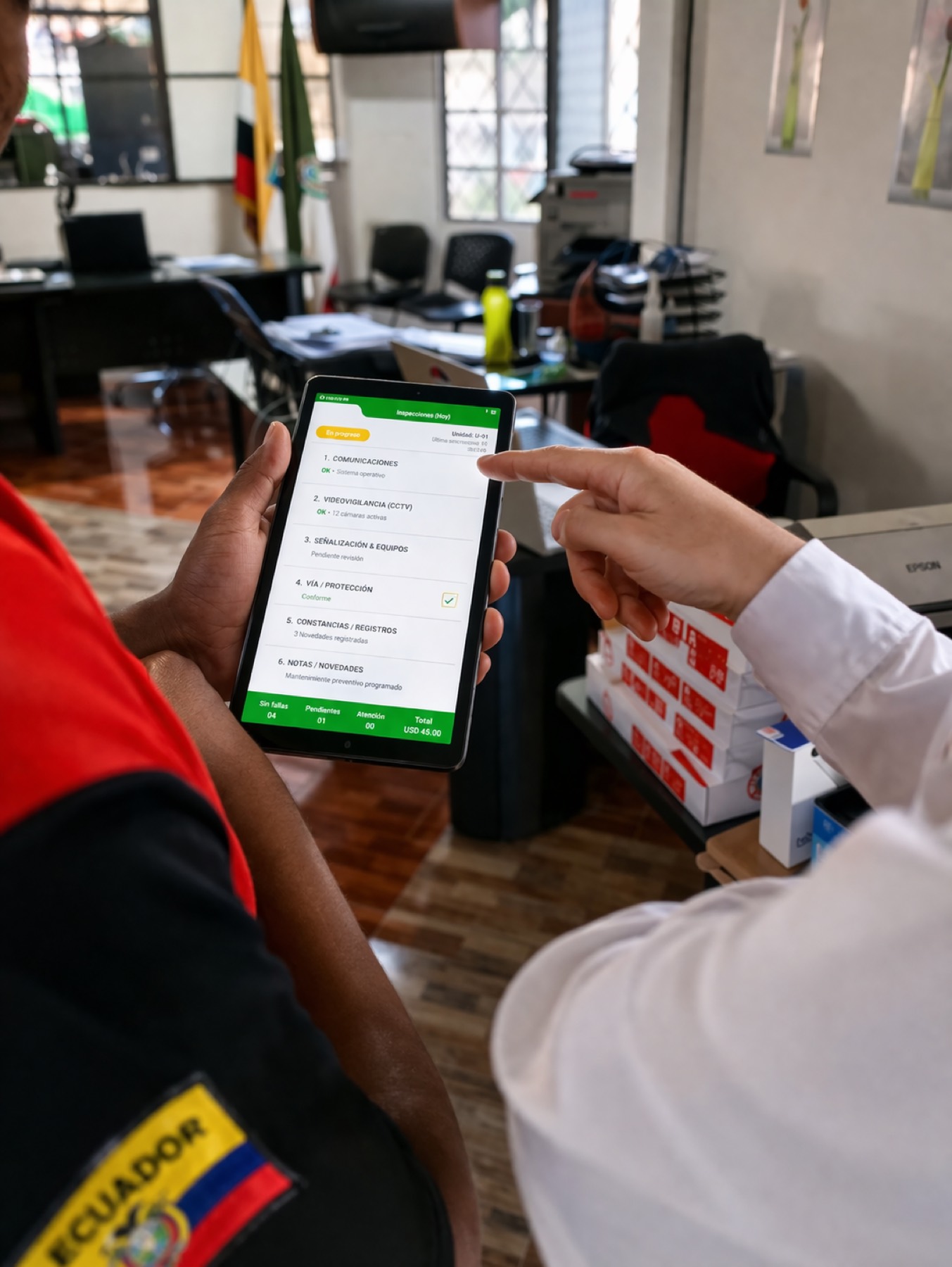 Classroom training on platform usage