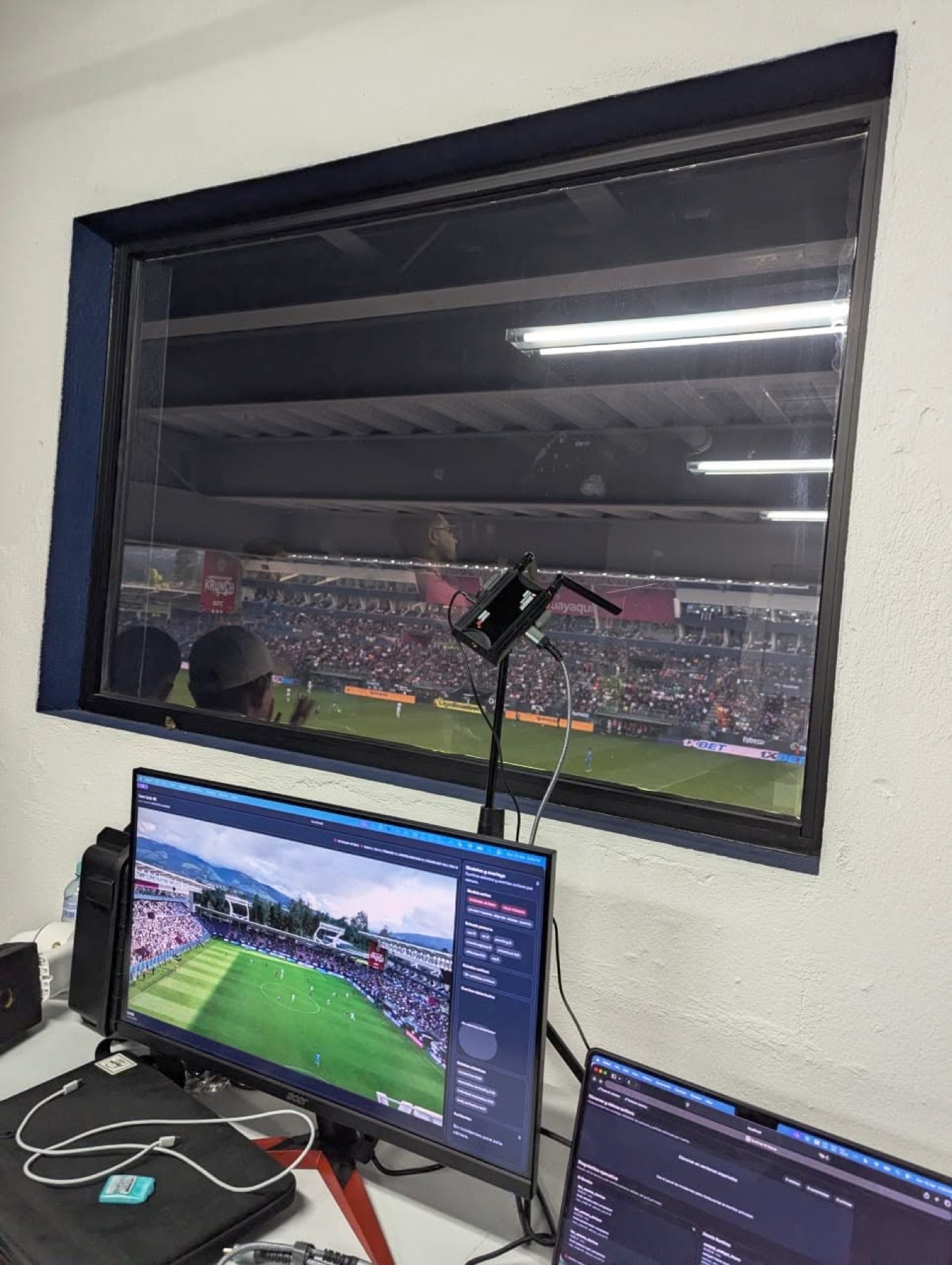 Sentinel AI monitoring from the stadium operations room
